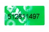 Наклейка-пломба Терра 10х20 мм зелёный цвет 50000 шт. с брендированием7142