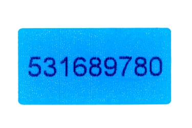 Наклейка-пломба Терра 10х20 мм синий цвет 10000 шт.7217